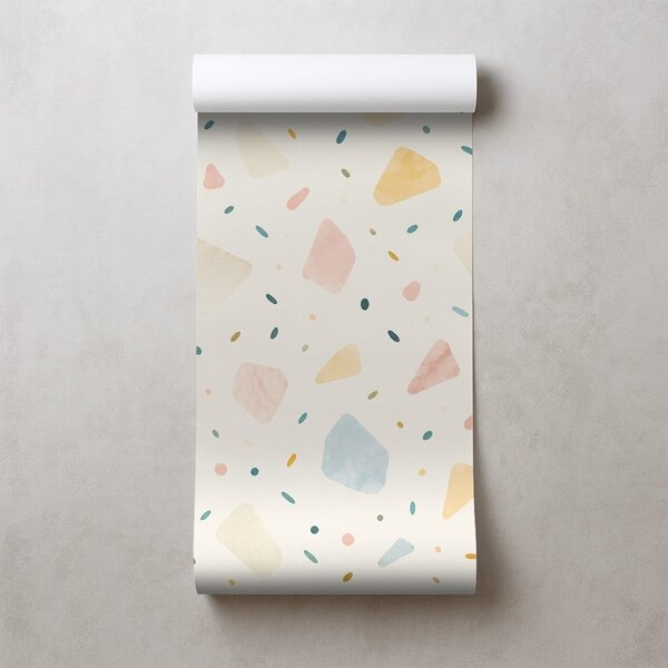 Tapeta pastelni terrazzo oblici
