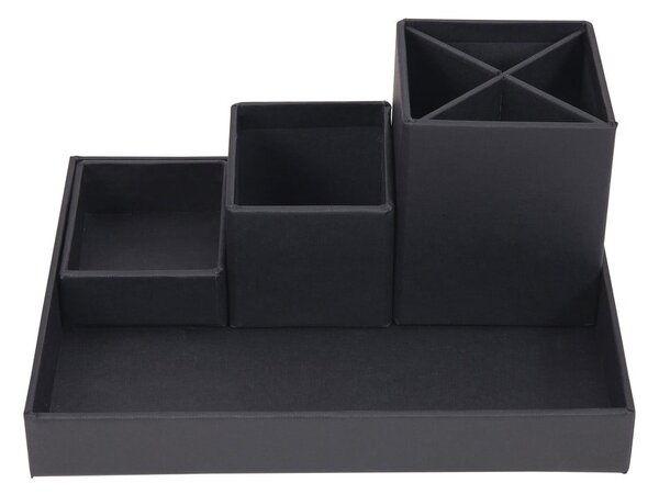 Tamno sivi 4-dijelni stolni organizator Bigso Box of Sweden Lena