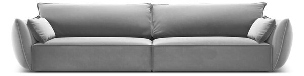 Svijetlo siva baršunasta sofa 248 cm Vanda – Mazzini Sofas