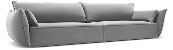 Svijetlo siva baršunasta sofa 248 cm Vanda – Mazzini Sofas