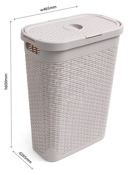 Bež košara za rublje Addis Calico, 40 l