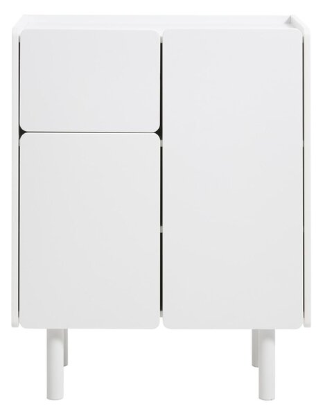Bijeli ormarić 80x100x40 cm Bera – Unique Furniture
