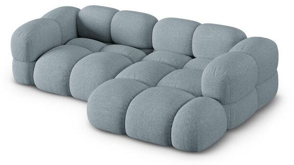 Svijetlo plava kutna garnitura (s desnim kutom/s ležaljkom) Loretto – Cosmopolitan Design