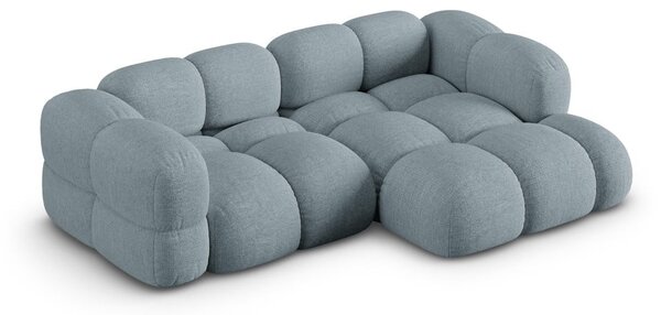 Svijetlo plava kutna garnitura (s desnim kutom/s ležaljkom) Loretto – Cosmopolitan Design