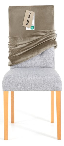 Sivo-bež rastezljive presvlake 4 kom za stolicu 48 cm Sento – Restilo