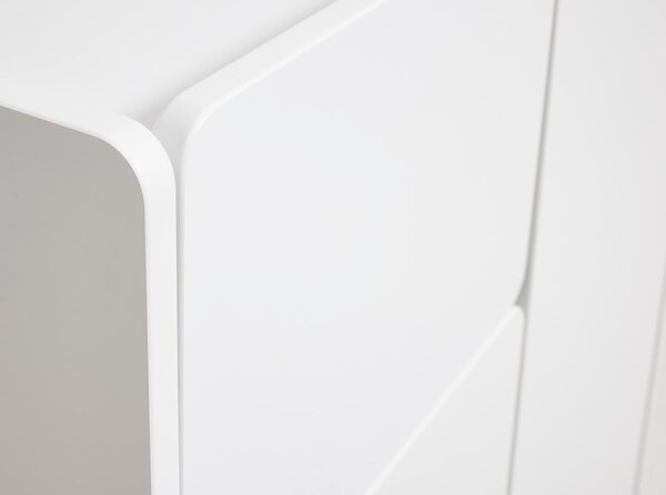Bijeli ormarić 80x100x40 cm Bera – Unique Furniture