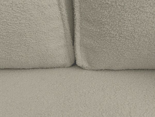 Razvlačna kutna garnitura L SMART BOUCLE 232x143 cm, sivo-bež, univerzalna