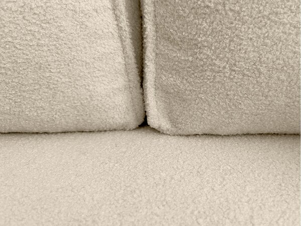 Razvlačna kutna garnitura L SMART BOUCLE 232x143 cm, krem, univerzalna