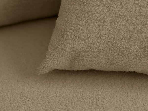 Razvlačna kutna garnitura L SMART BOUCLE 232x143 cm, tamno bež, univerzalna