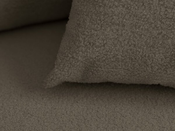 Razvlačna kutna garnitura L SMART BOUCLE 232x143 cm, sivo-smeđa, univerzalna