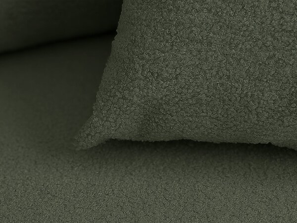 Razvlačna kutna garnitura L SMART BOUCLE 232x143 cm, tamno zelena, univerzalna