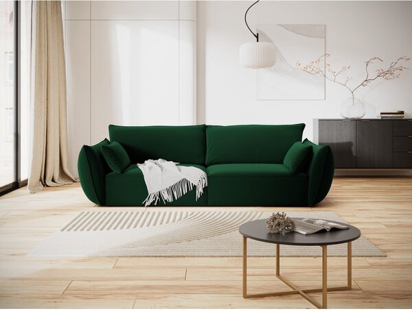 Tamno zelena baršunasta sofa 208 cm Vanda – Mazzini Sofas