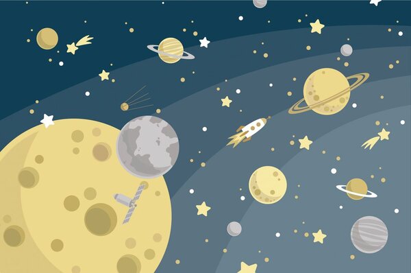 Tapeta neobični izlet u svemiru