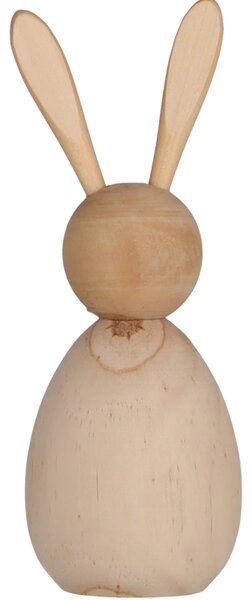 Drveni zeko BUNNY DAISY 17,5 cm prirodni