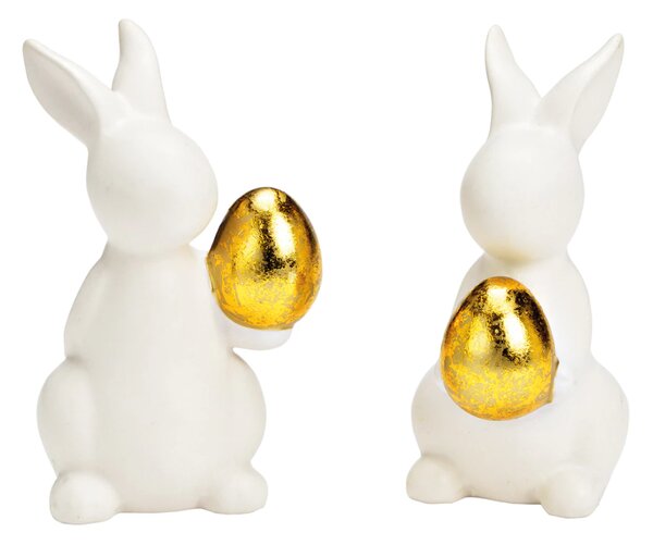 Keramički zeko GOLDKEEPER 11 cm bijeli - više varijanti