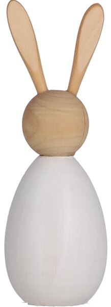 Drveni zec BUNNY DAISY 12,5 cm bijeli