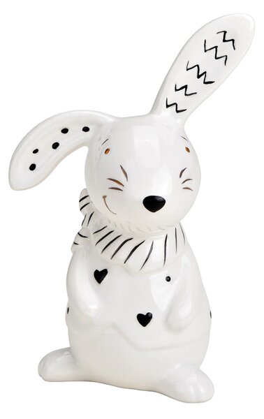 Keramički zeko BUNNY FRONT 12 cm bijeli