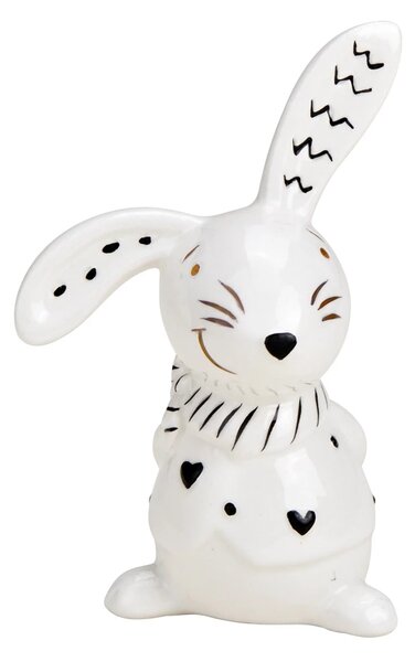 Keramički zeko BUNNY BACK 10 cm bijeli