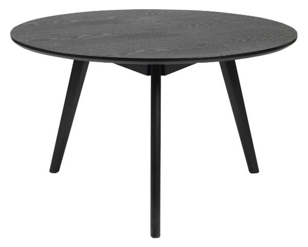 Crni stolić Rowico YuRAi, ⌀ 90 cm