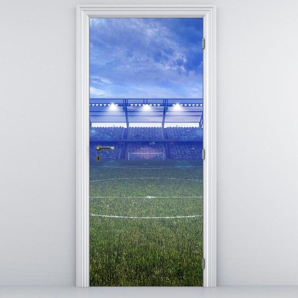 Foto tapeta za vrata - Nogometno igralište (95x205cm)
