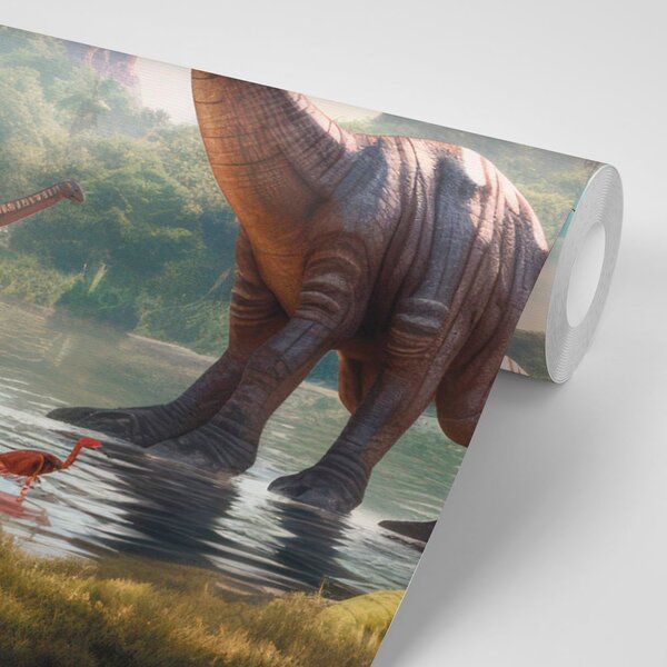 Tapeta neotkrivena zemlja dinosaurusa