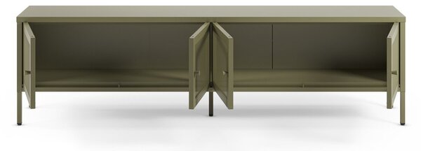 Zelena metalna TV komoda 160x50x35 cm Fayna – Marckeric