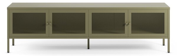 Zelena metalna TV komoda 160x50x35 cm Fayna – Marckeric