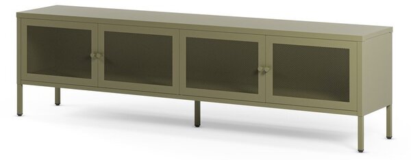 Zelena metalna TV komoda 160x50x35 cm Fayna – Marckeric