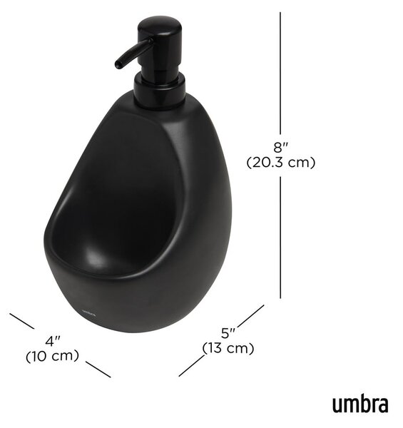 Crni keramički dozator sapuna 590 ml Joey – Umbra