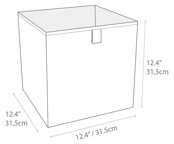 Bež kutija za pohranu Bigso Box of Sweden Cube