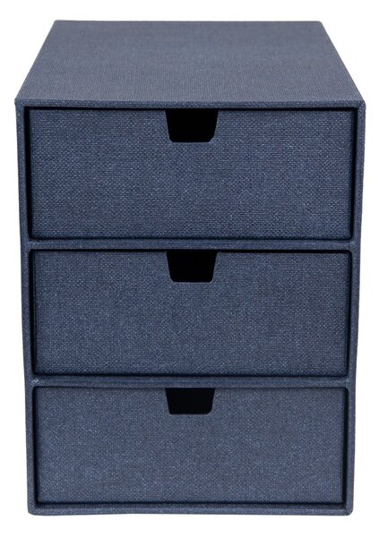 Plava kutija s 3 ladice Bigso Box of Sweden Ingrid