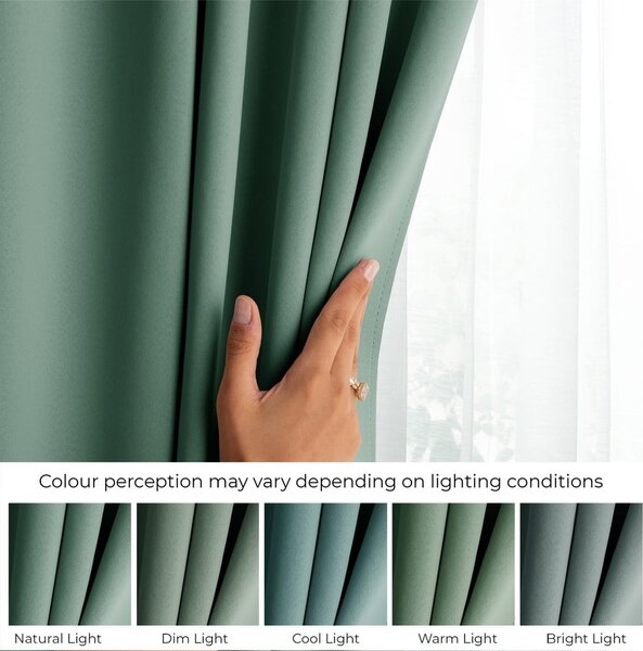 Svijetlo zelena zavjesa za djelomično zamračenje 140x245 cm Kierra – Restilo
