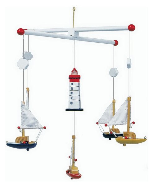 Viseći vrtuljak Legler Sailboat And Lighthouse Mobile