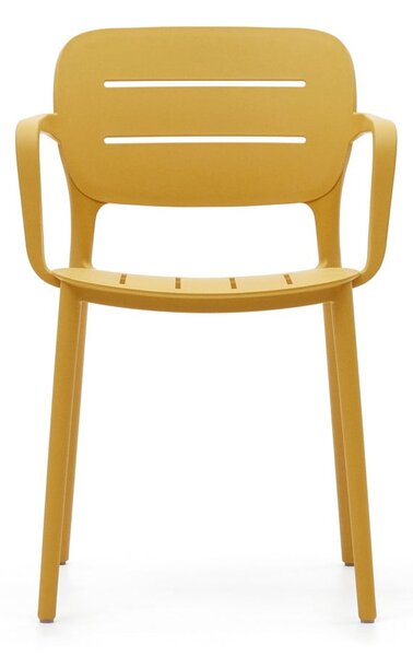 Žuta plastična vrtna stolica Morella – Kave Home