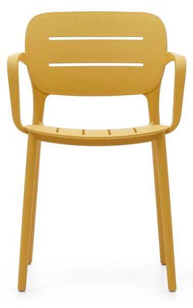 Žuta plastična vrtna stolica Morella – Kave Home