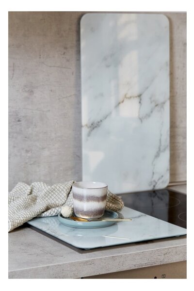 Set od 2 staklena zaštitna poklopca za štednjak Wenko Marble, 52 x 30 cm