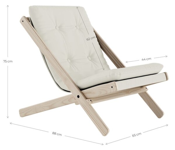 Sklopivi naslonjač Karup Design Boogie Raw/Wheat Beige
