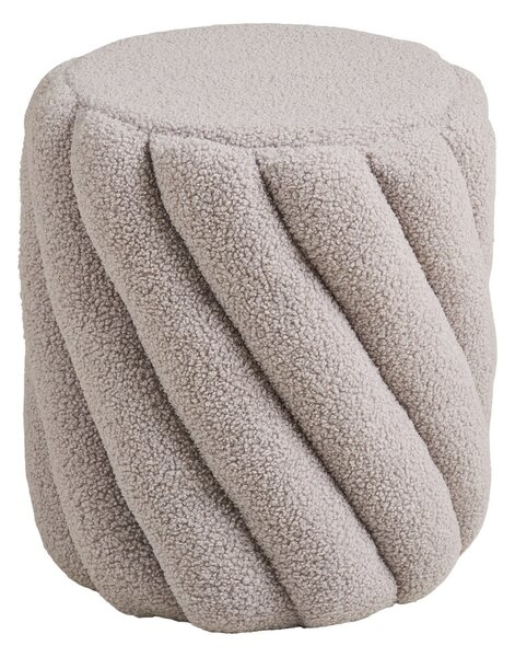 Sivi tabure od bouclé tkanine Sana – House Nordic