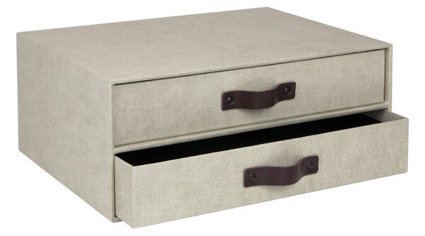 Bež kutija s ladicama s 2 ladice Bigso Box of Sweden Birger