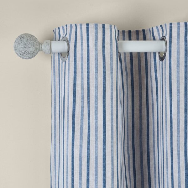 Plave zavjese u setu 2 kom 229x229 cm Logan Stripe – Catherine Lansfield