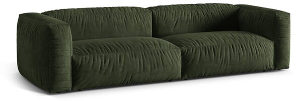 Zelena baršunasti sofa 320 cm Martina – Micadoni