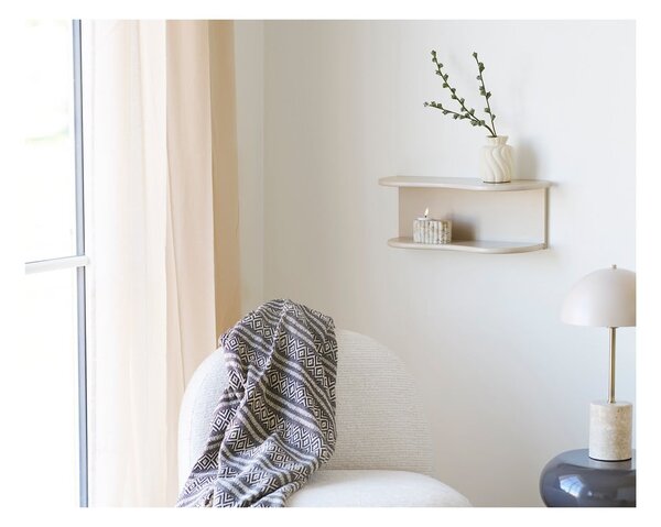 Smeđa deka od recikliranog pamuka 130x180 cm Adana – House Nordic