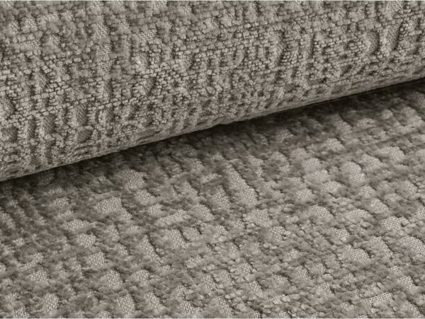 Taupe tapecirani bračni krevet s prostorom za odlaganje i okvirom od letvica 180x200 cm Noho - Makamii