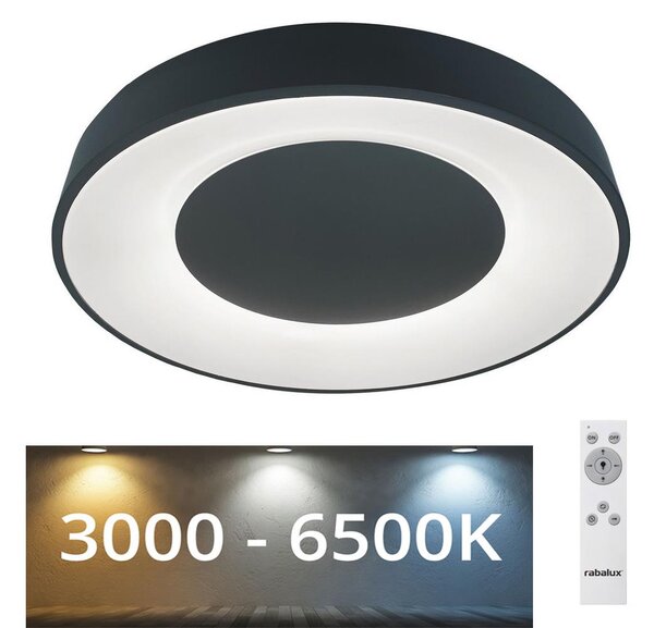 Rabalux - LED Prigušiva stropna svjetiljka LED/38W/230V crna + DU 3000-6500K