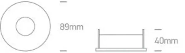 UGRADBENA SVJETILJKA 1×GU10/50W/MR16/230V IP20 BIJELA DM11105E/W#