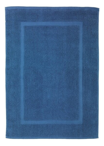 Plava pamučna prostirka za kupaonicu Wenko Slate, 50 x 70 cm
