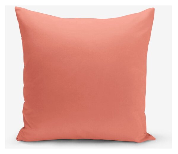 Narančasta jastučnica s primjesom pamuka Minimalist Cushion Covers, 45 x 45 cm