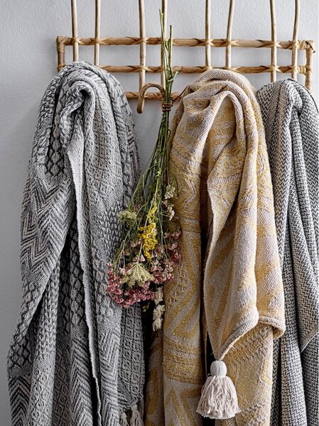 Siva deka Bloomingville Throw, 130 x 160 cm