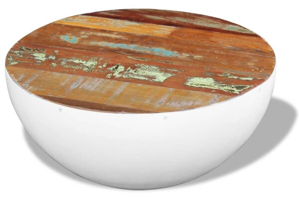 VidaXL Stolić za kavu u obliku zdjele od obnovljenog drva 60x60x30 cm