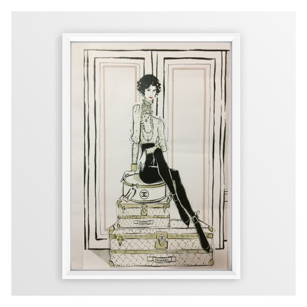 Slika u okviru Piacenza Art Chanel Suitcase, 23 x 33 cm